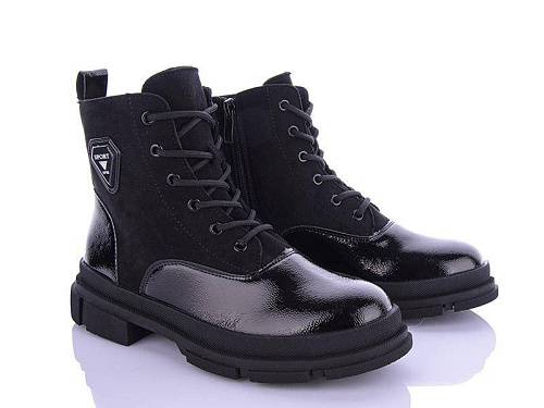 Ботинки Violeta 197-28 all black l-z оптом в магазине Violeta-Wonex